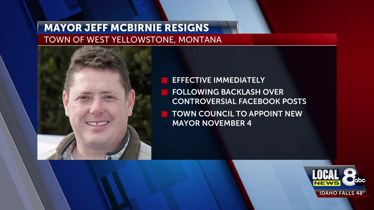 West Yellowstone Mayor McBirnie resigns following controversial Facebook posts