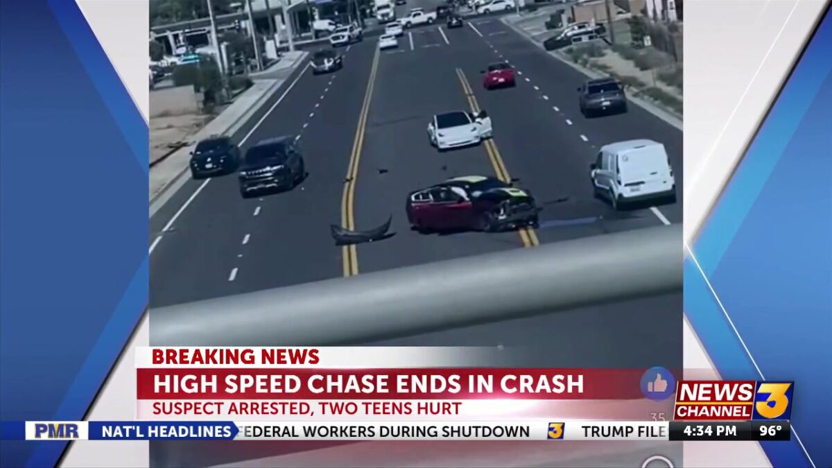 19-year-old Indio man arrested after police pursuit ends in crash in Beaumont