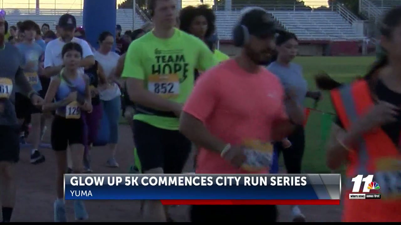 Locals participate in Glow Up October 5K Run