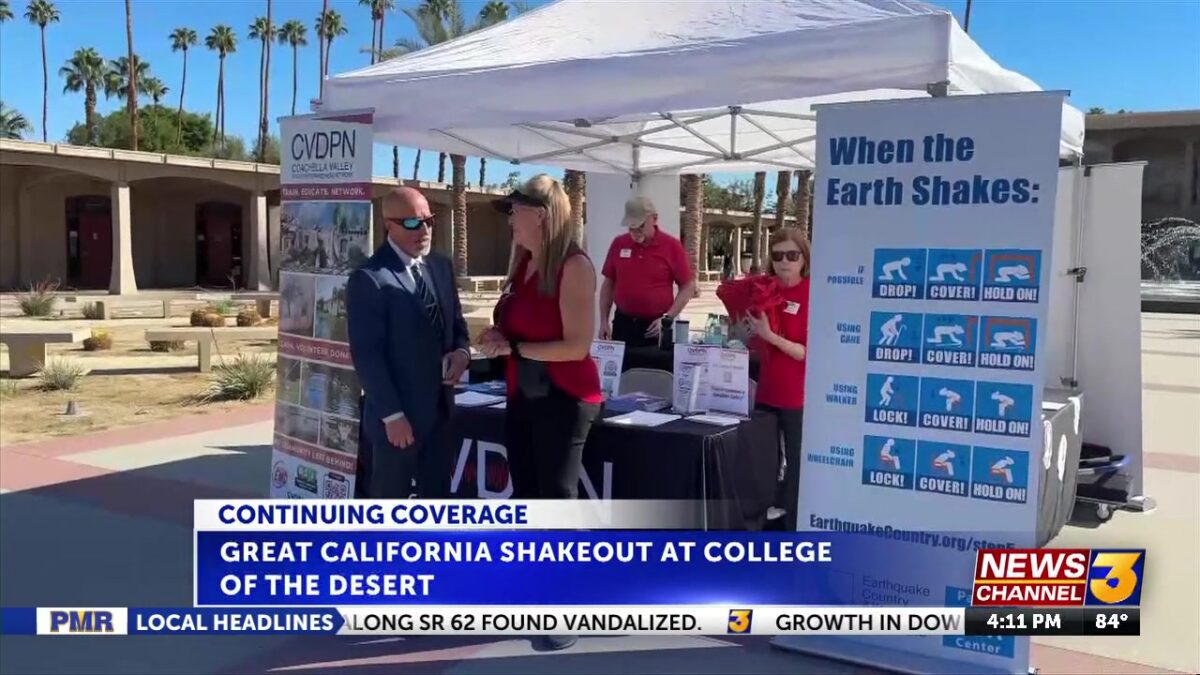 College of the Desert hosts Great California ShakeOut event