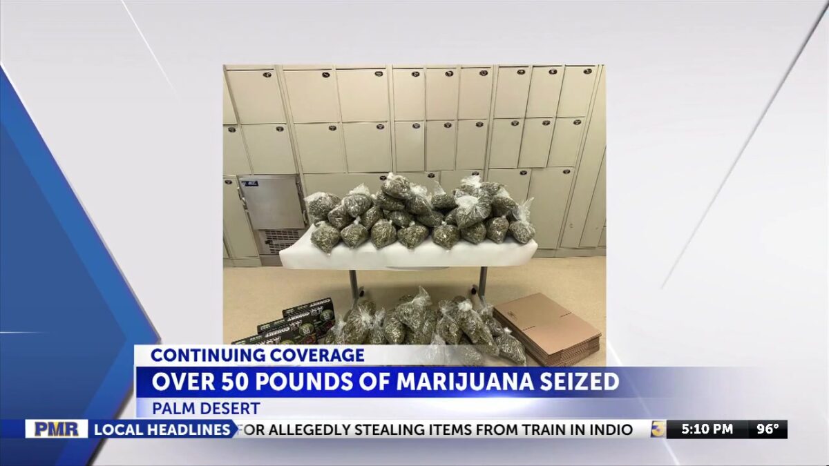 Two arrested for allegedly transporting over 50 pounds of marijuana for sale