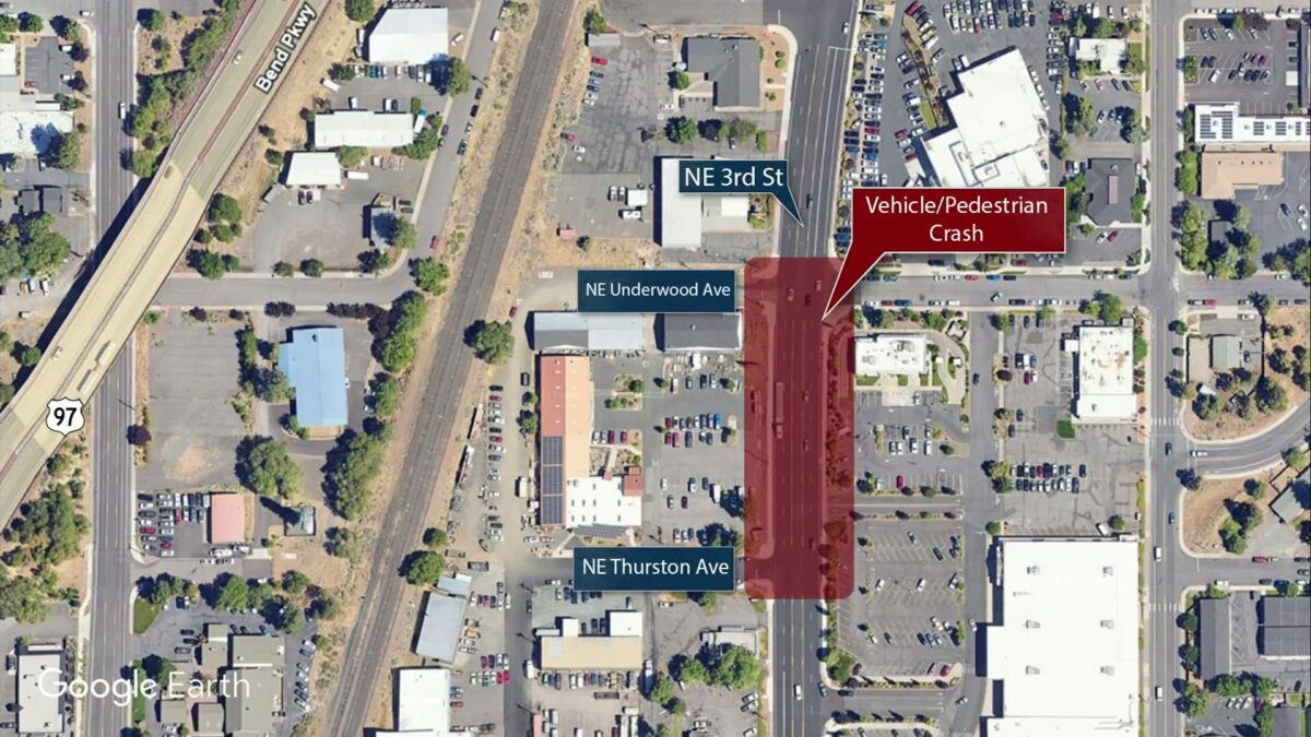 Man critically injured in vehicle-pedestrian crash on NE 3rd Street