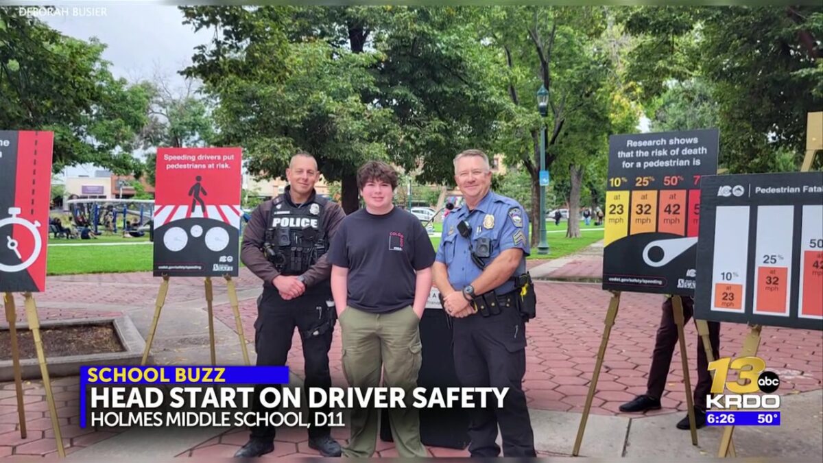 The School Buzz: middle school student preps classmates on safe driving