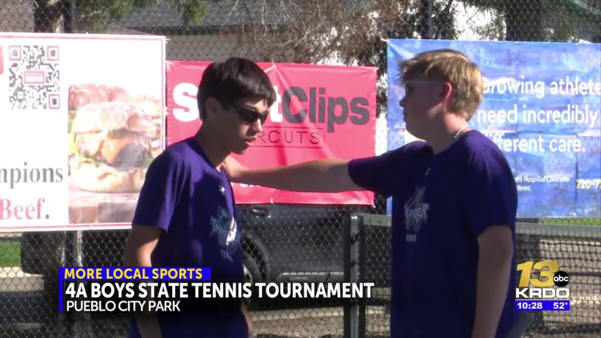 Day one of the Class 4A boys state tennis tournament