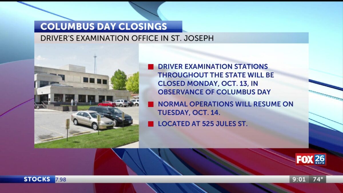 Driver’s exam offices in St. Joseph