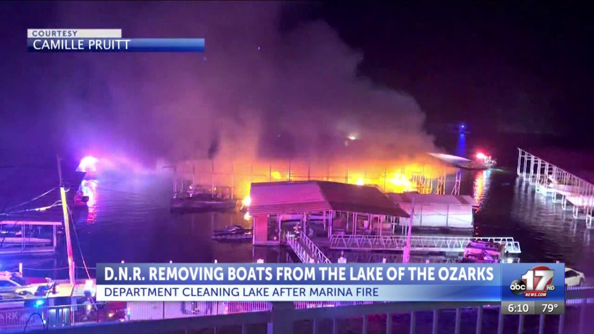 Cleanup from Lake of the Ozarks marina fire should finish within two weeks