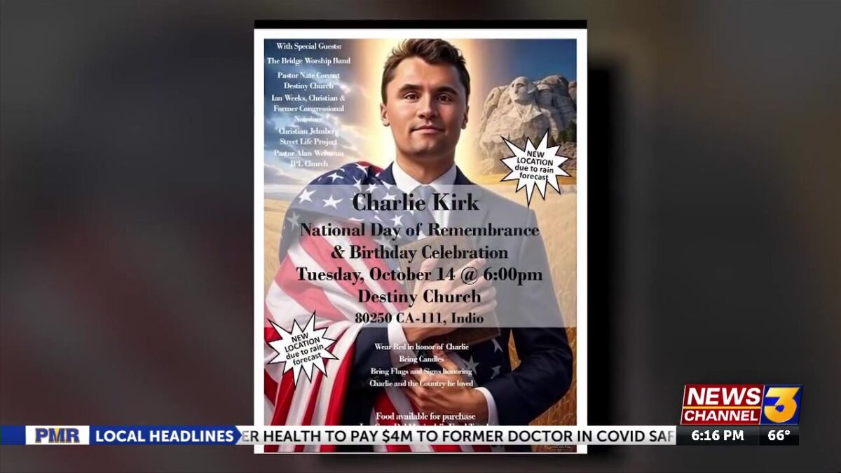 Memorial service in Indio honors Charlie Kirk