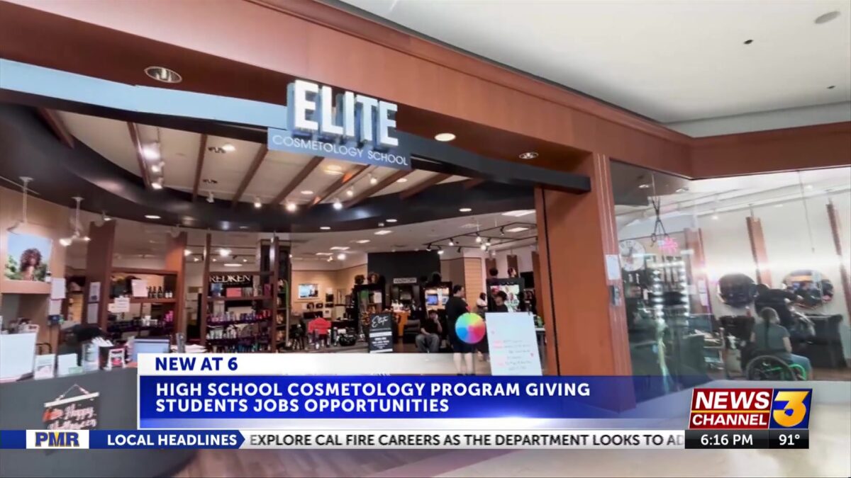 High school cosmetology program giving local students jobs opportunities after graduation