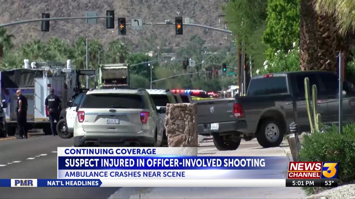 Suspect injured in officer-involved shooting in Palm Springs