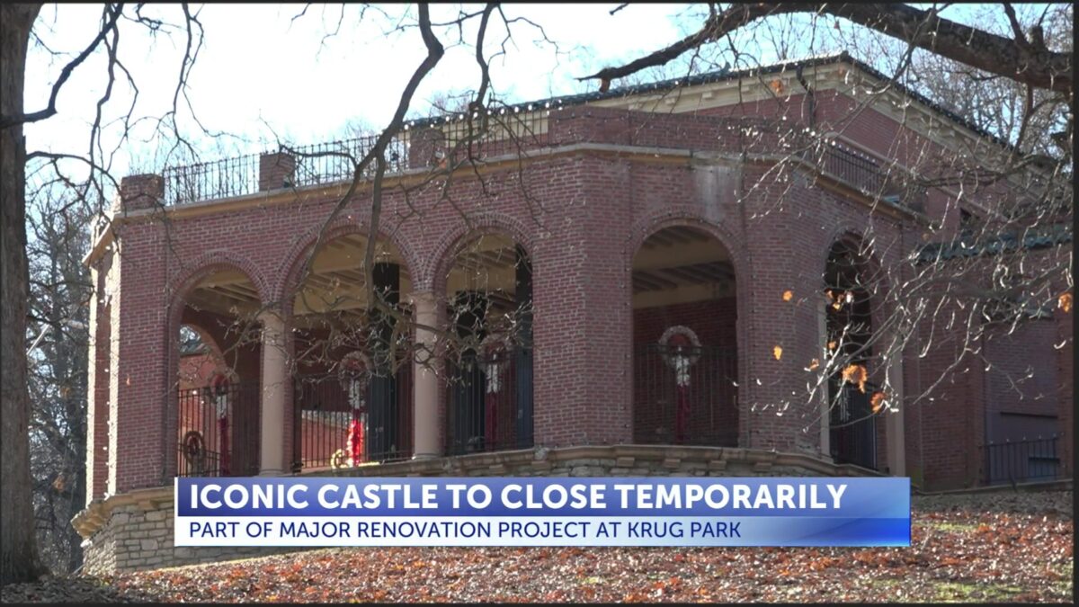 Krug Park castle to close for renovation project