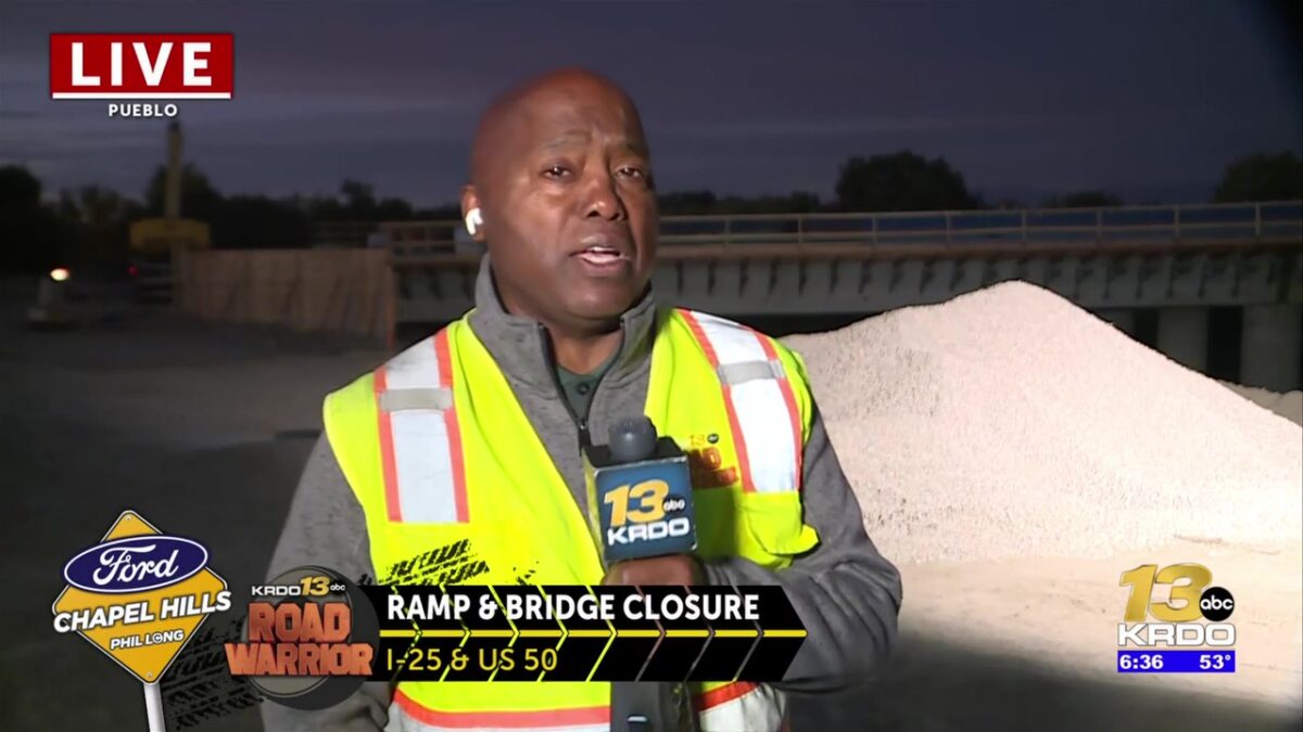 Permanent closure of Pueblo I-25/US 50 east interchange SB ramps begins Friday night