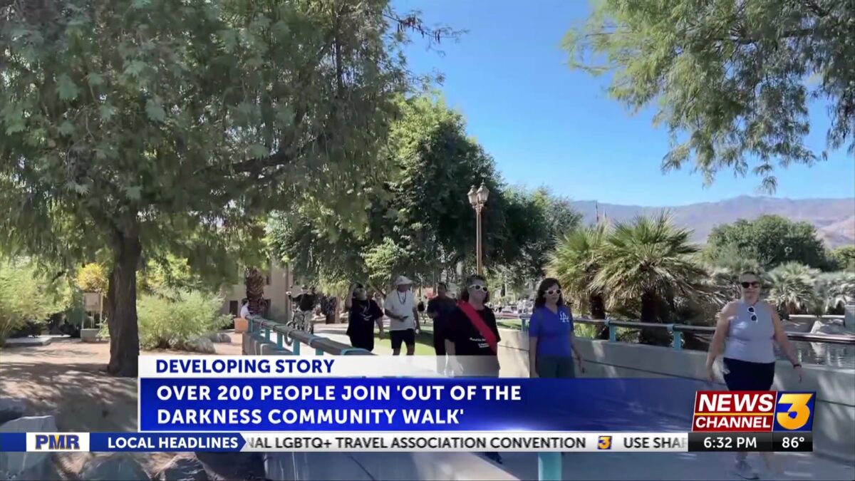Hundreds walk in ‘Out of the Darkness Community Walk’ for suicide