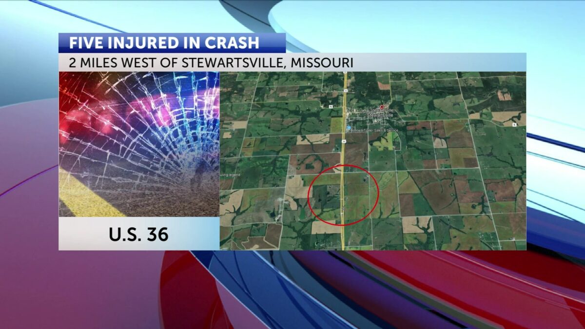 Five injured in single-vehicle crash