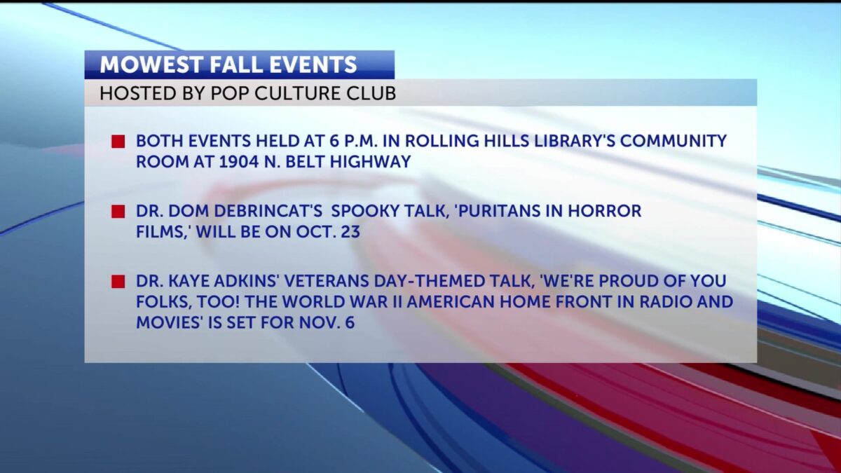 MoWest’s Pop Culture Club to host fall themed events