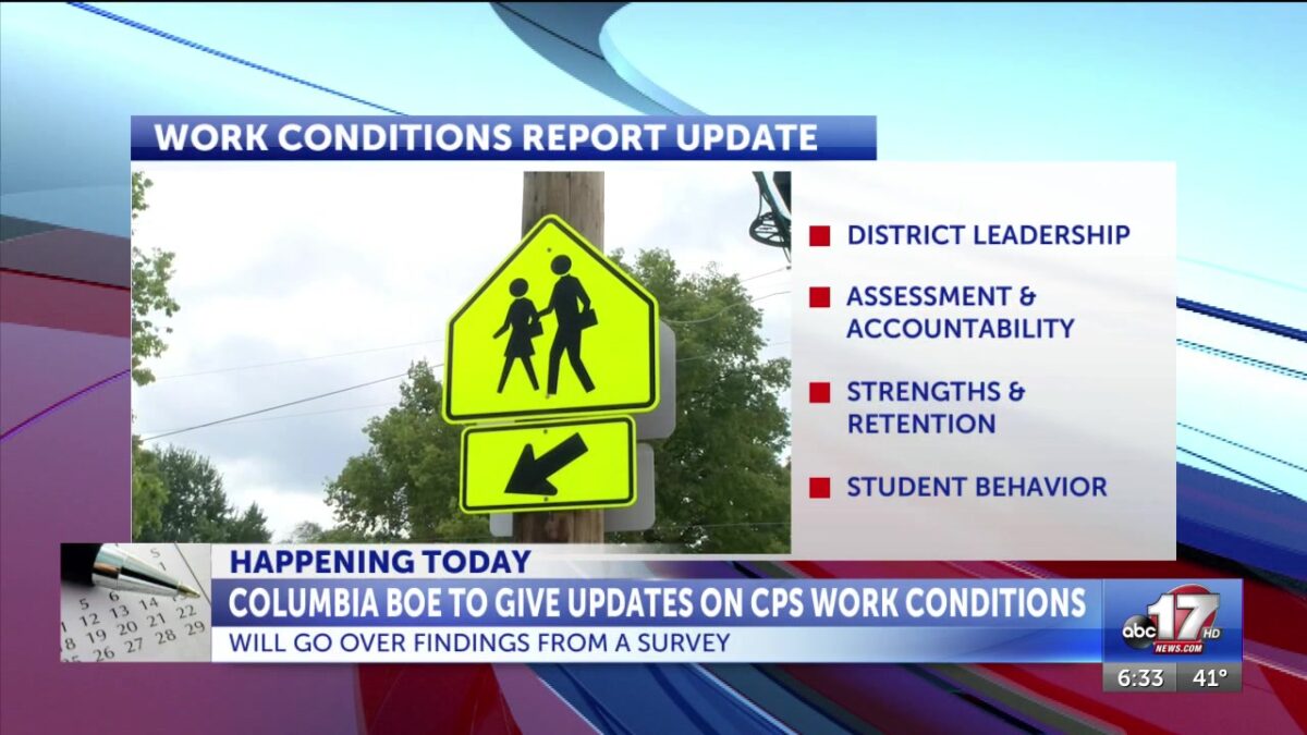 Columbia Board of Education discussed work condition survey results