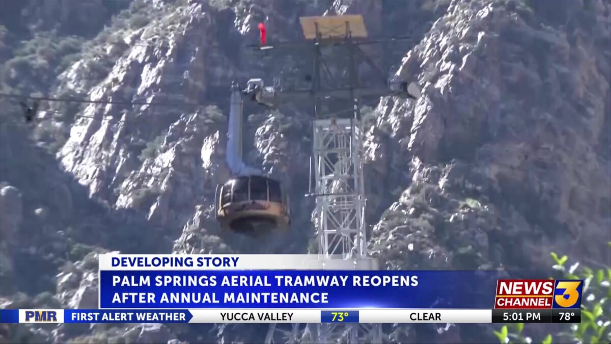 Palm Springs Aerial Tramway reopens after annual maintenance