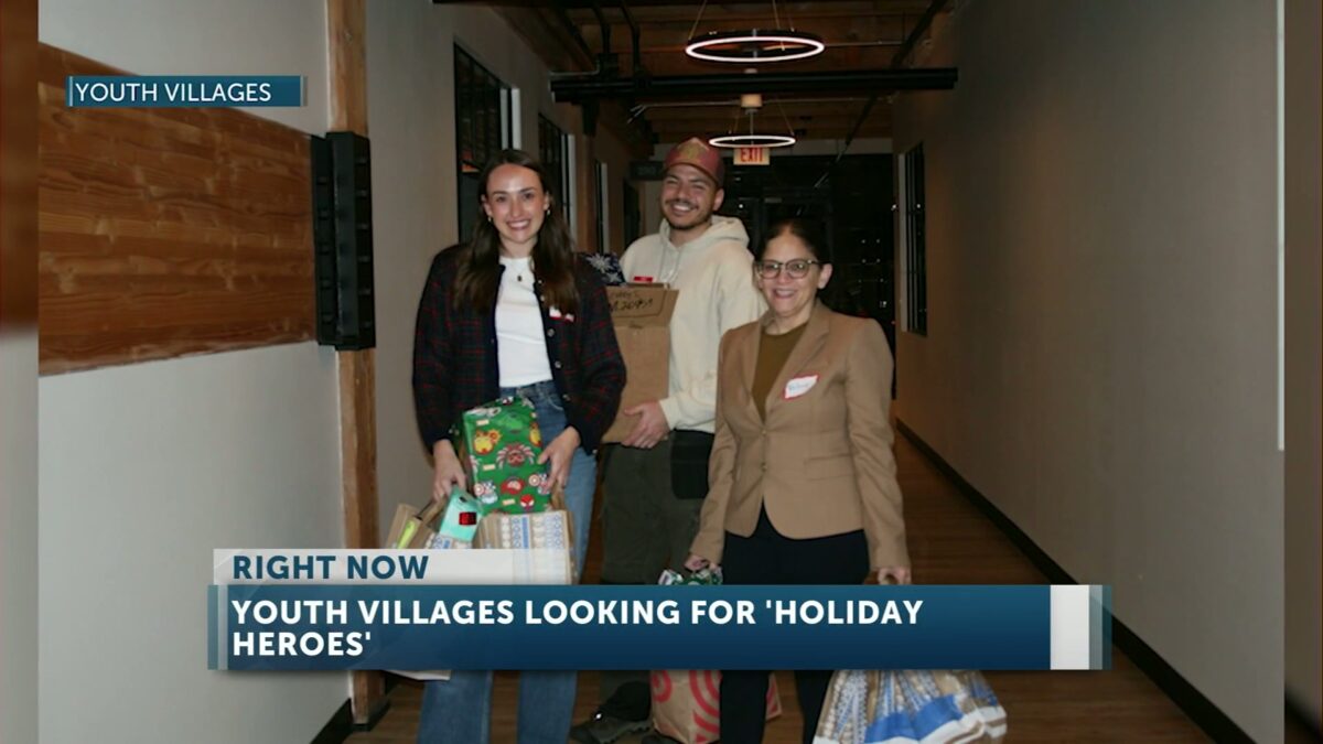 Youth Villages is looking for Holiday Heroes to help provide gifts for over 500 children