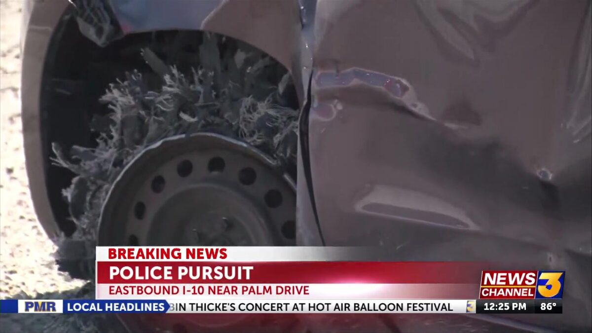 Suspected DUI driver arrested after pursuit from Beaumont to Coachella Valley