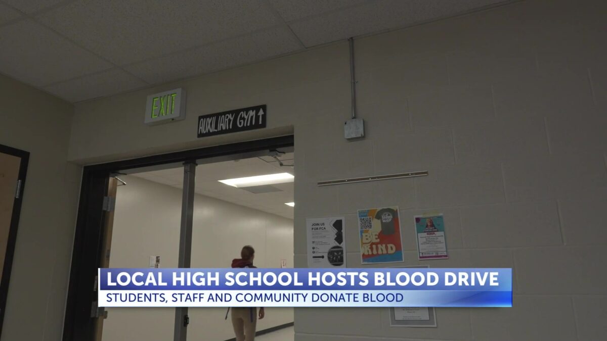 High school organization hosts blood drive