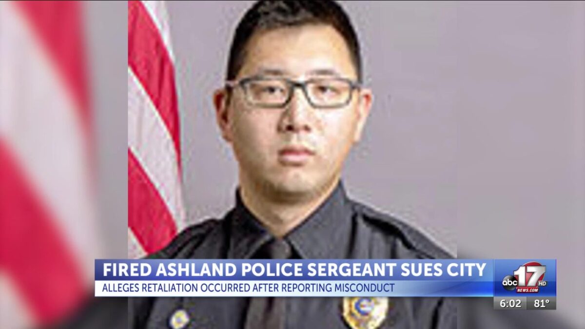 Fired Ashland police sergeant sues city