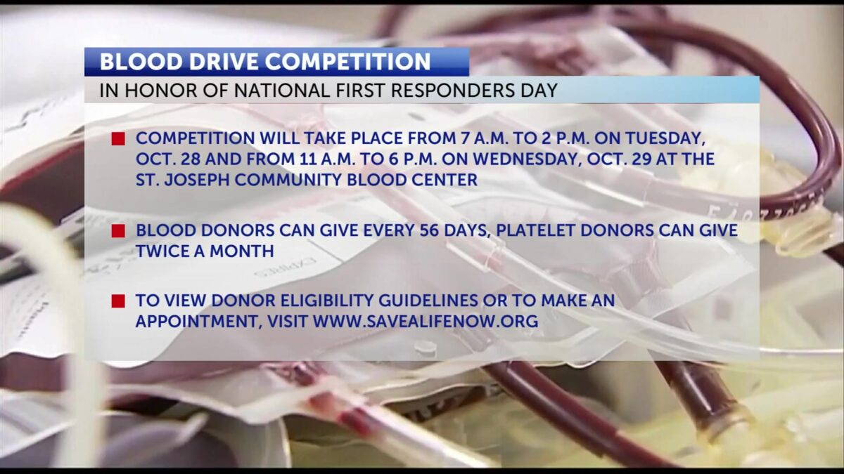 St. Joseph law enforcment to participate in ‘Battle of the Badges’ Blood Drive