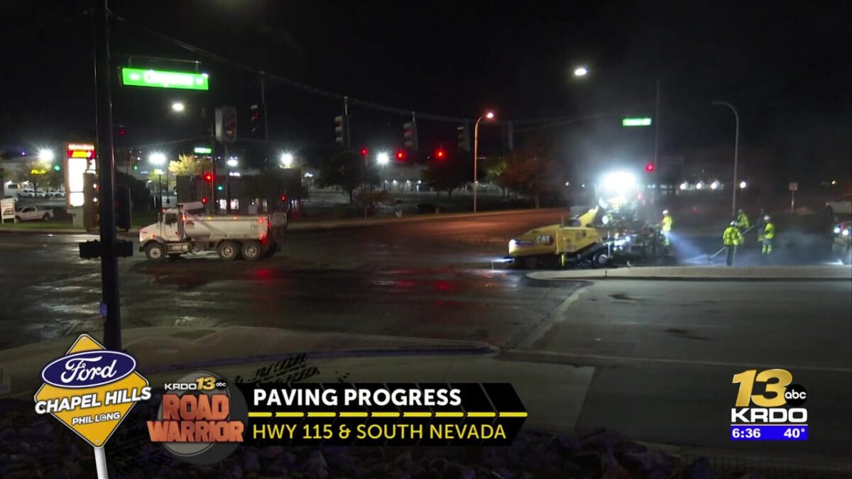 CDOT repaving project on South Nevada Avenue and Highway 115 in Colorado Springs almost finished