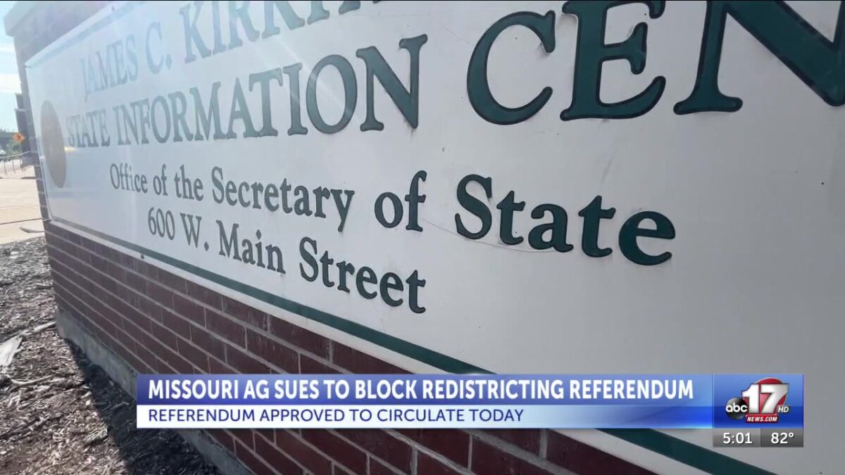 Attorney general claims referendum on new Missouri congressional map is illegal