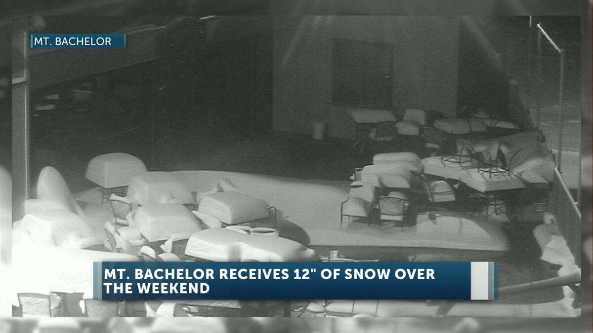 Mt. Bachelor received 12″ of snow over the weekend
