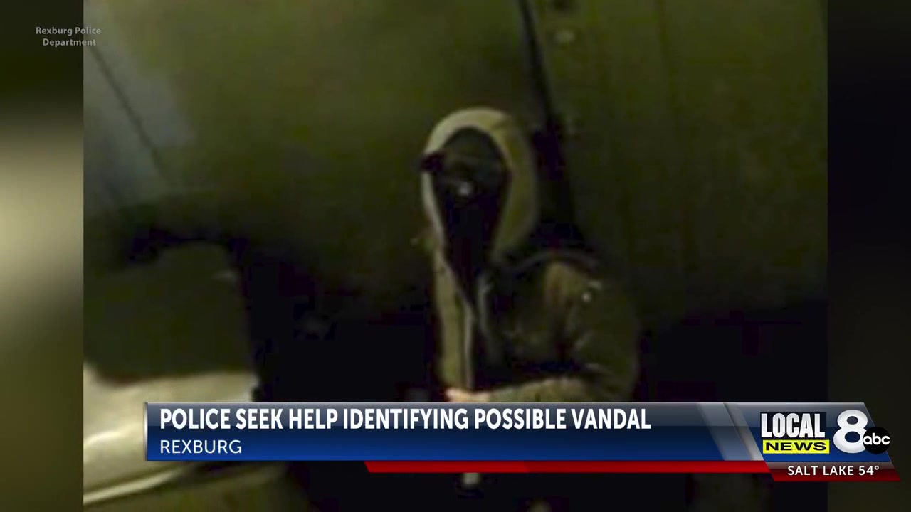 Rexburg Police seek public’s help to identify downtown graffiti suspect