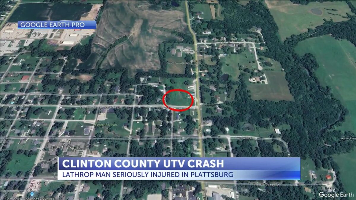 Lathrop man injured in Clinton County crash