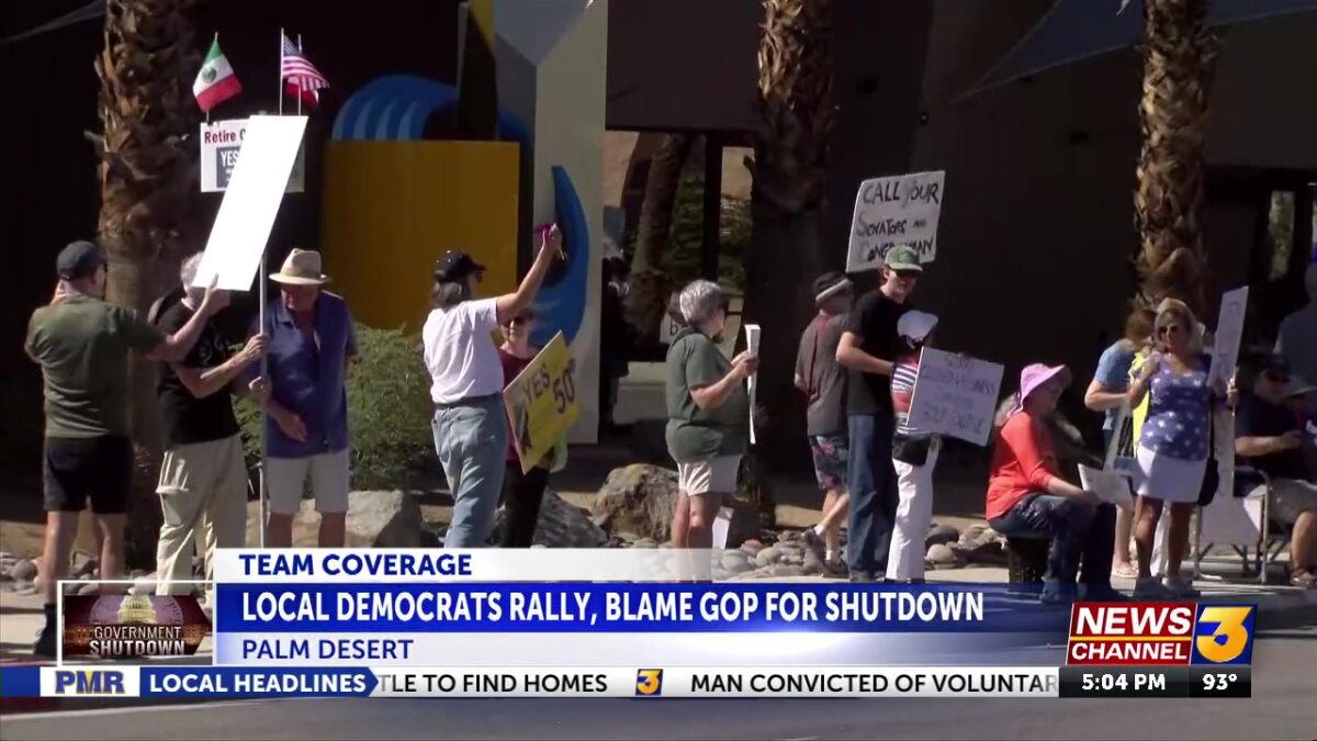 Government shutdown sparks political tensions across the Coachella Valley
