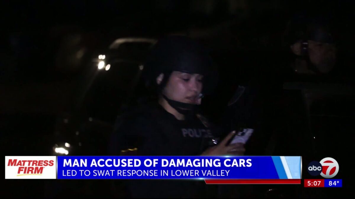 Man charged with criminal mischief after he barricaded himself from SWAT