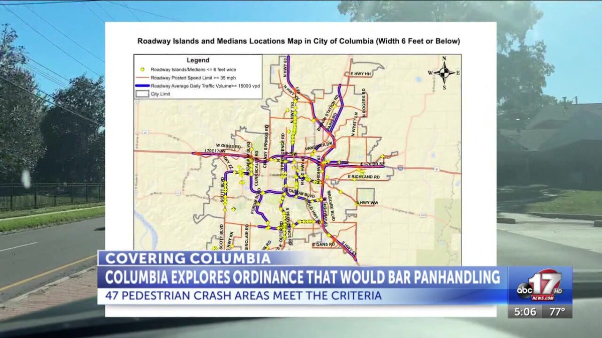 City of Columbia explores ordinance that would bar panhandling at major intersections