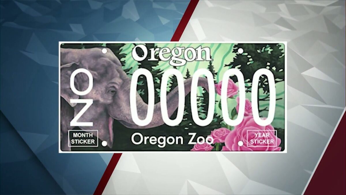 Put a trunk on your trunk: New Oregon Zoo license plate will be available soon from the DMV