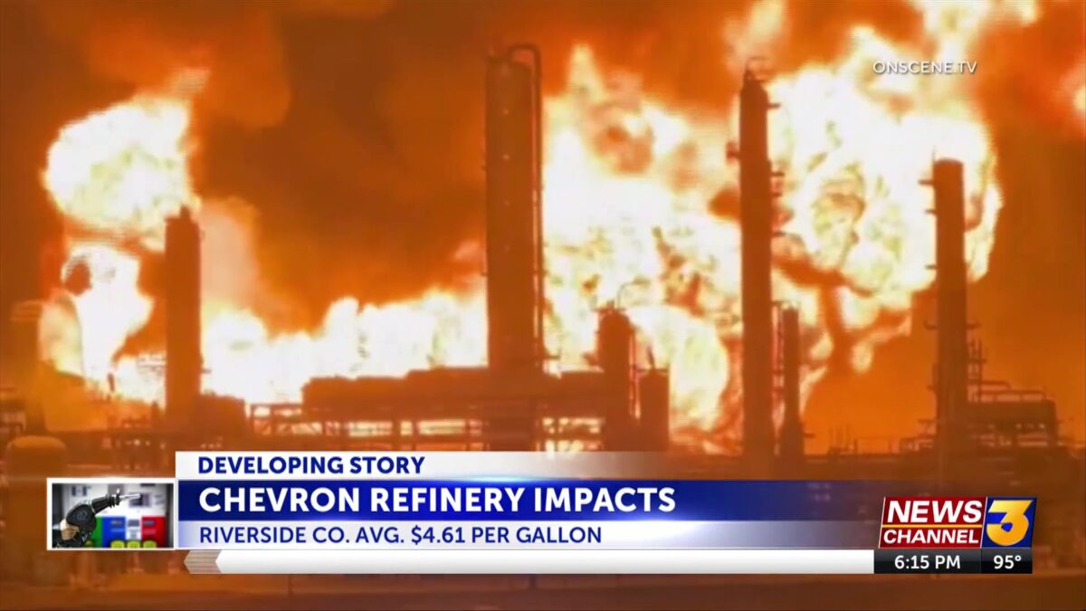 Chevron adjusts refinery operations after fire