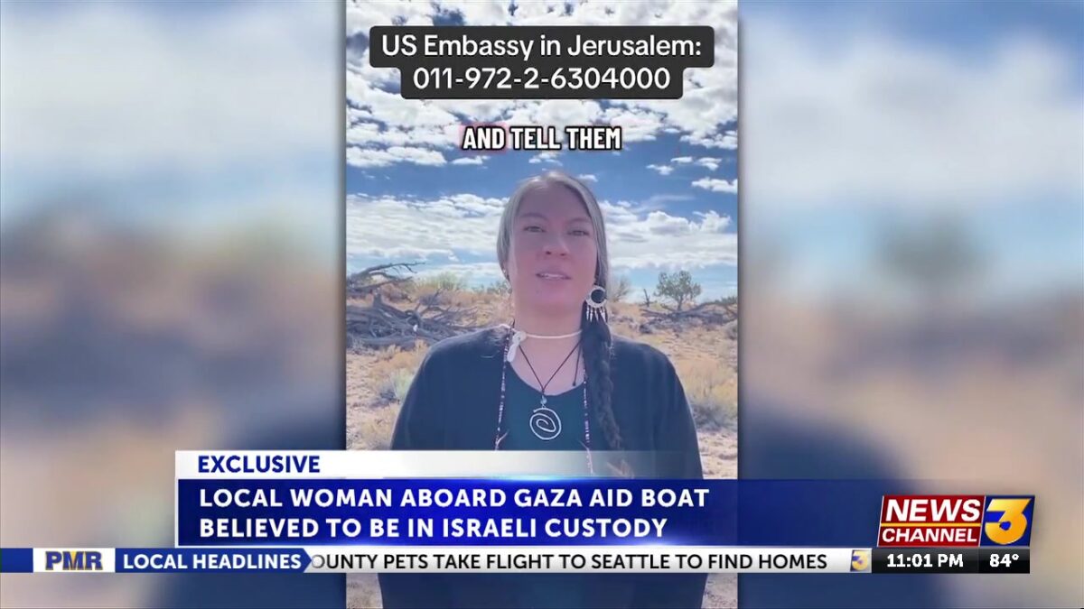 EXCLUSIVE: Cathedral City woman aboard Gaza aid boat believed to be in Israeli Navy custody