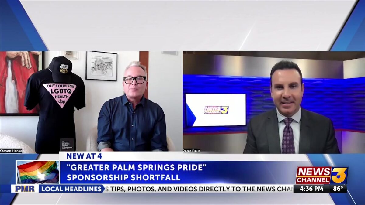 Steven Henke discusses Palm Springs Pride sponsorship shortfall