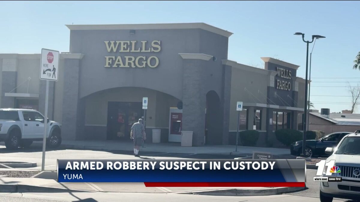 Suspect arrested for armed robbery at Wells Fargo on Avenue B