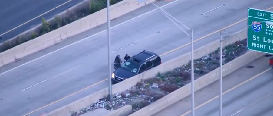 A driver was killed when an object crashed through their windshield on the Dan Ryan Expressway early Monday.