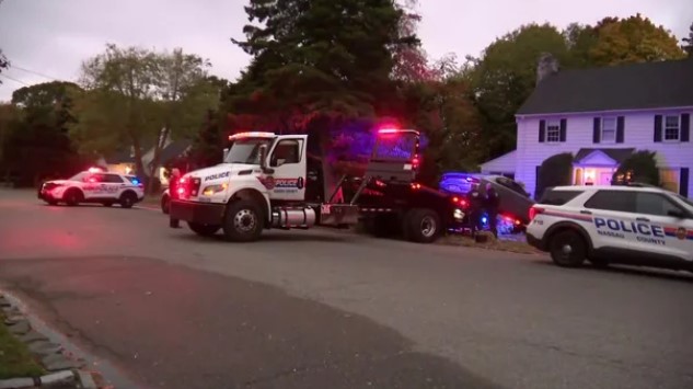 A home health care aide from New York City is under arrest for allegedly stabbing and critically injuring an 84-year-old patient at her home on Long Island.