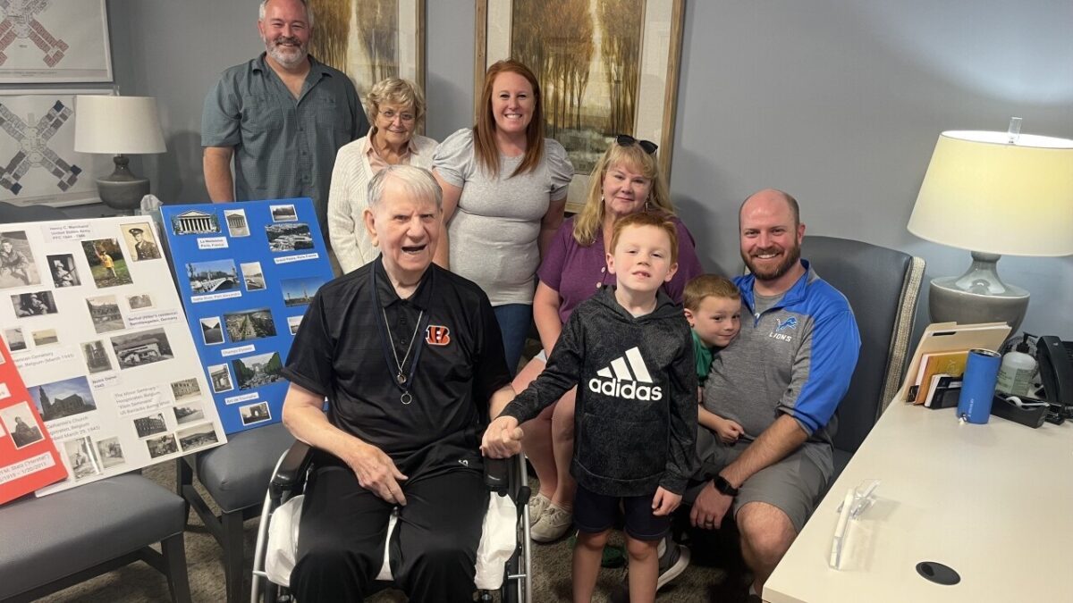 Private First Class Hank Marchand is turning 102 years old.