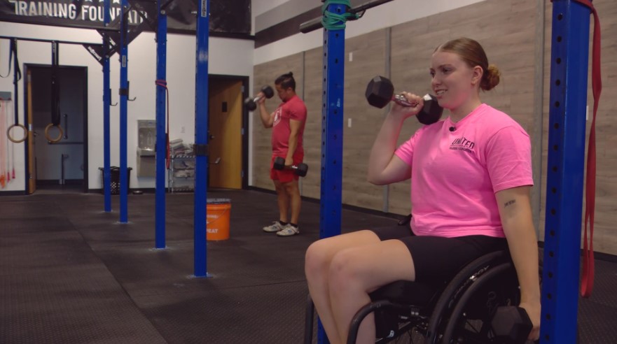 Hope Kittel working out at Adapt and Conquer in Cedarburg