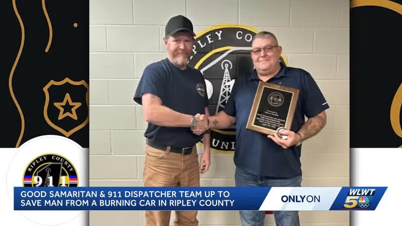 The Ripley County Sheriff’s Office honored Costello with a Life Saving Award for his steady guidance during the emergency.