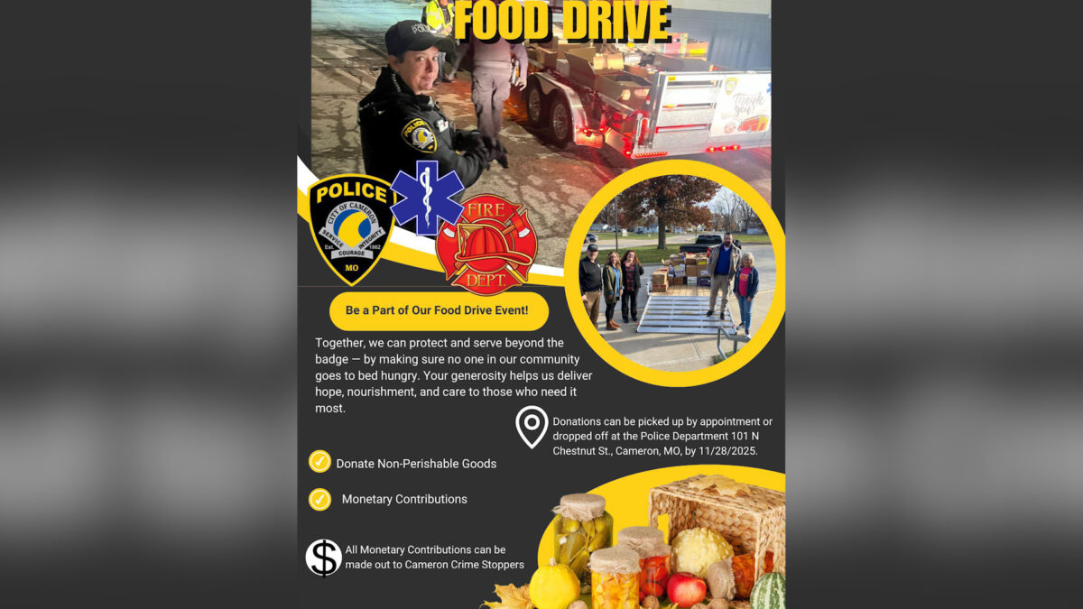 First responders in Cameron hosting food drive 
