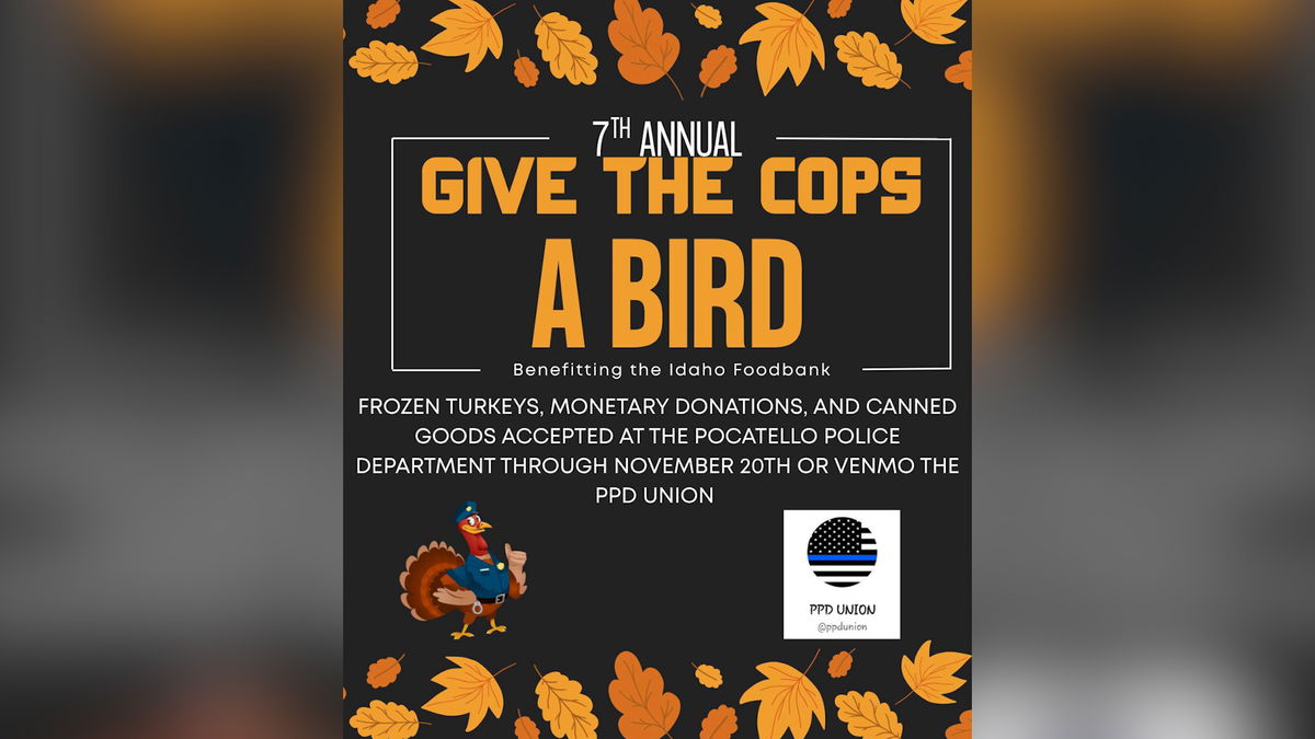 Pocatello Police launch 7th annual “Give the Cops a Bird” Thanksgiving food drive