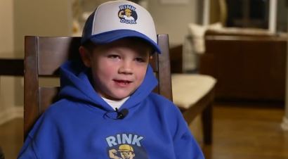 An 8-year-old Coloradan is turning his love for hockey into a way to help other kids get on the ice