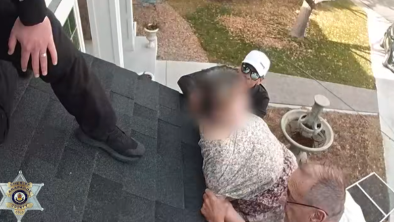 The sheriff's department said the woman was not injured.