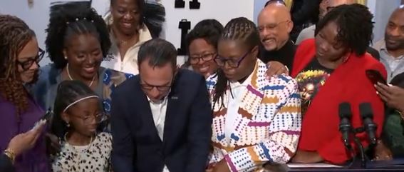 Inside a West Philadelphia hair salon Tuesday