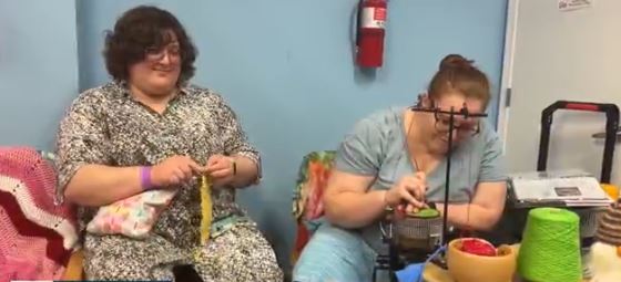 Knitters and crocheters gathered for a 24-hour marathon in Northeast Philadelphia as Mural Arts Philadelphia kicked off its second-annual Knitathon — an overnight craft circle aimed at supporting creative wellness programs.
