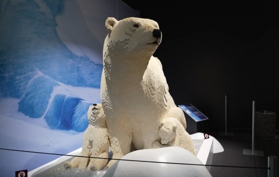 A traveling exhibition of giant animal structures made from more than 1.5 million Lego bricks is on view at the Denver Museum of Nature & Science.